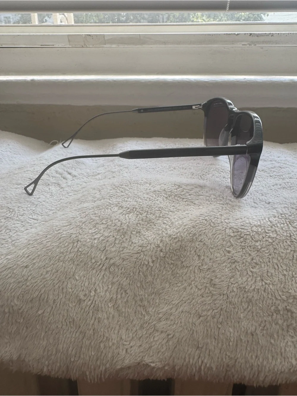 Cole Haan Men's Black Gray Frames with Purple Lenses Sunglasses.